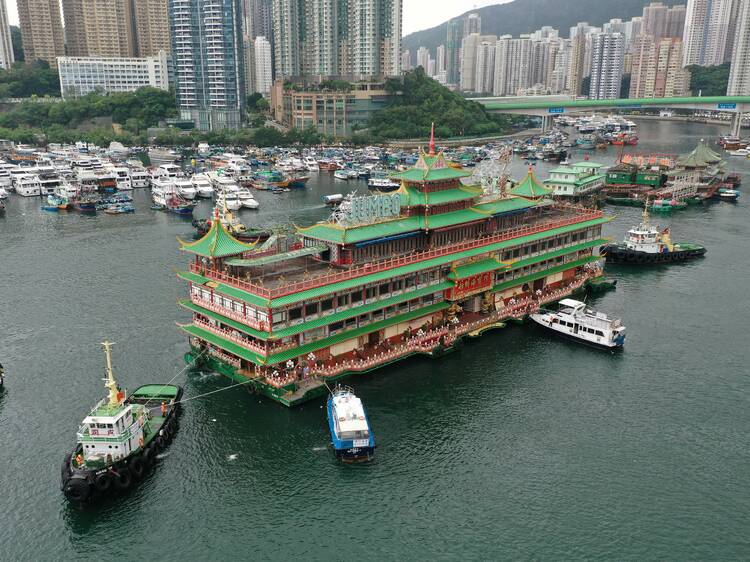 Hong Kong's iconic Jumbo Floating Restaurant capsizes in the South China Sea