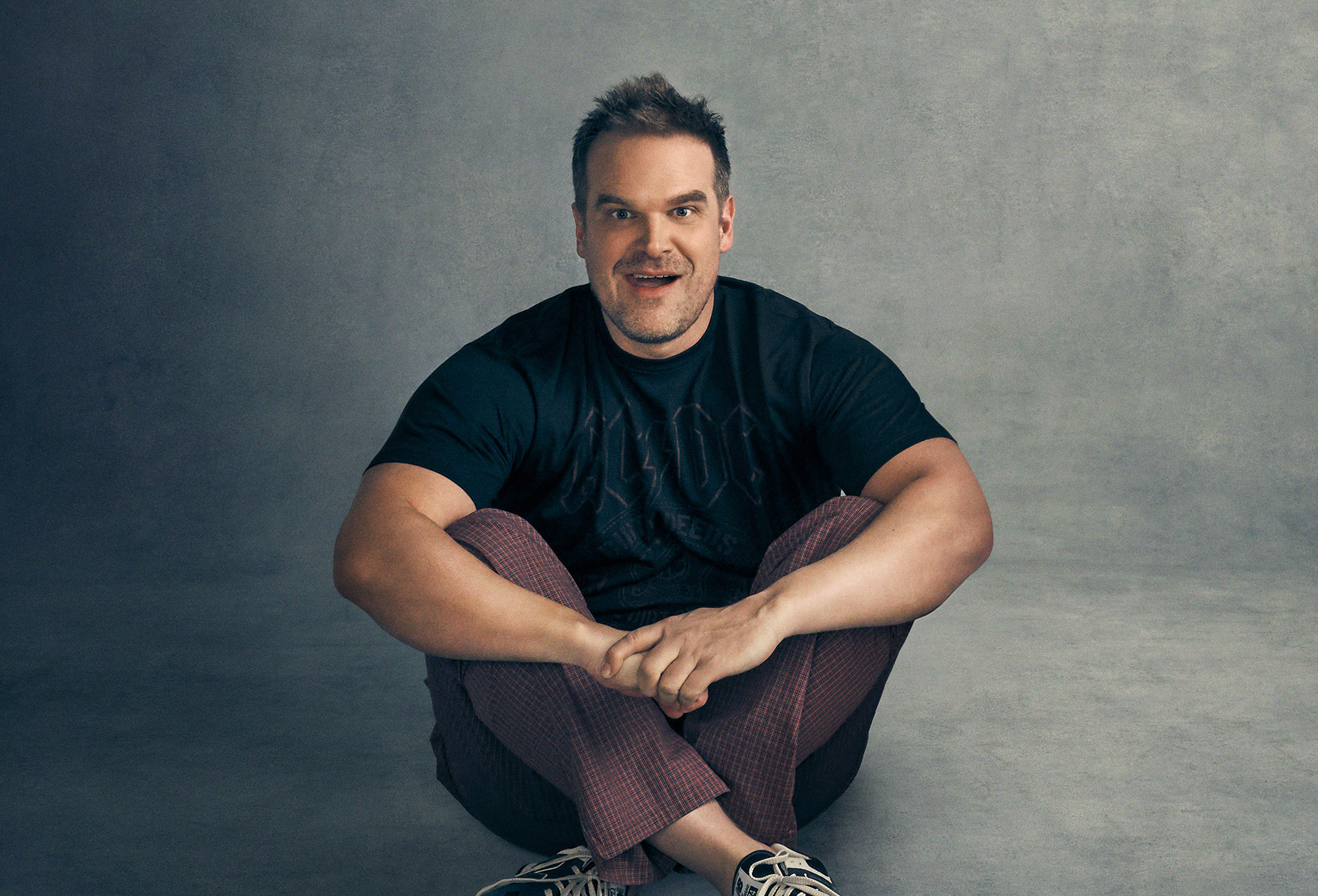 David Harbour talks about his West End play Mad House