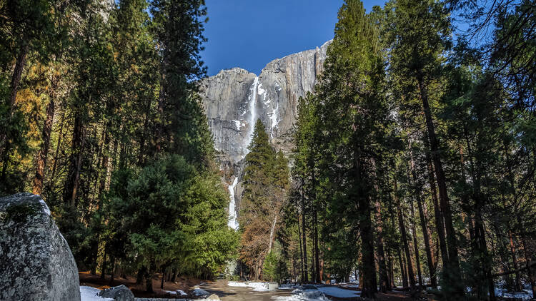 Trail to the Upper and Lower Yosemite Falls - Yosemite National Park 