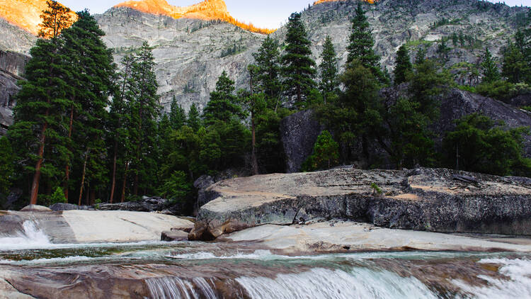 Waterfall in the Grand Canyon of the Tuolumne River, Yosemite 