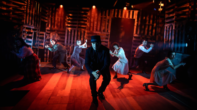 Production image from Bonnie & Clyde at Hayes Theatre