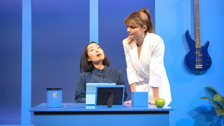  Arisa Yura and Aber McMahon in Sydney Theatre Company’s Top Coat , 2022