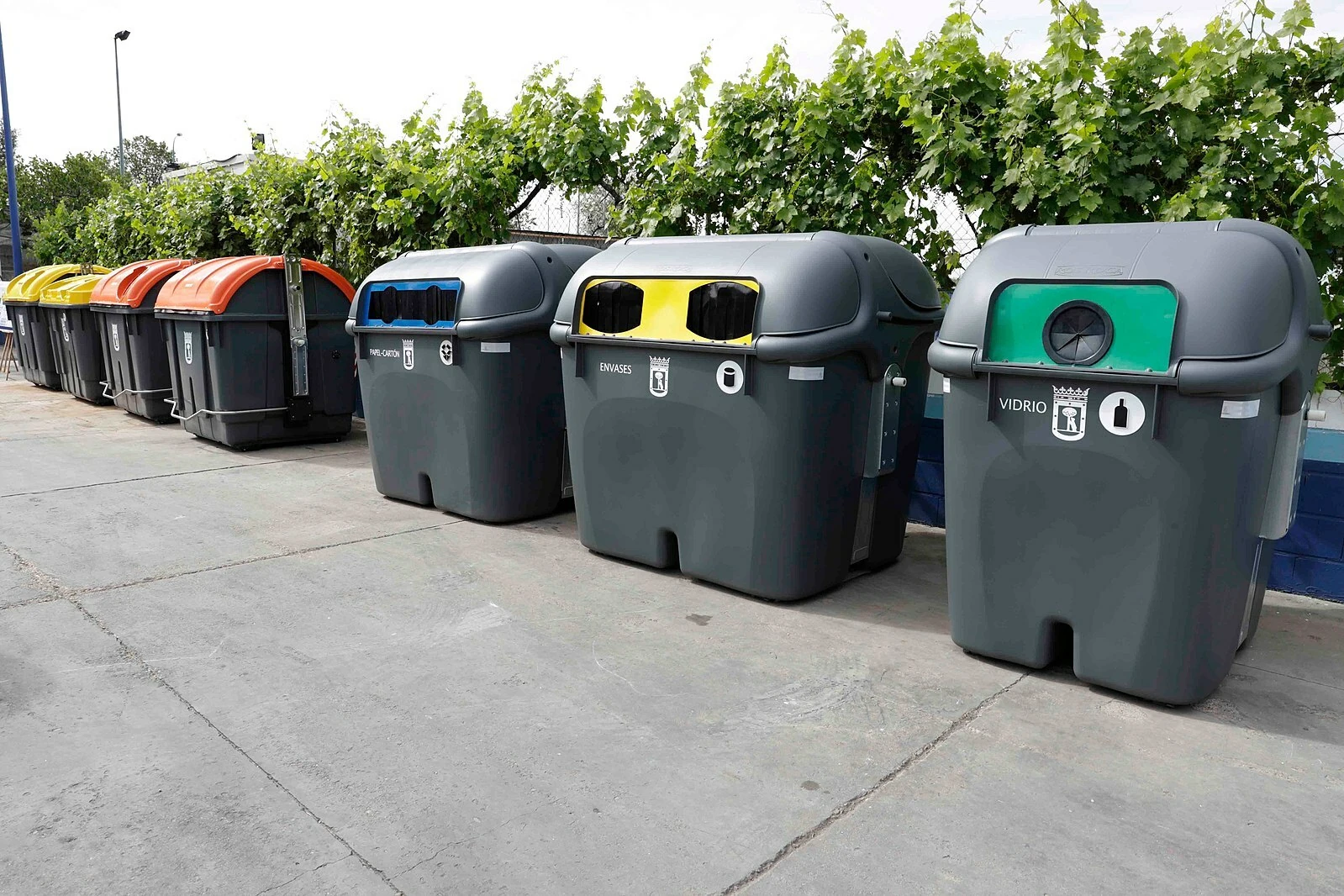 Contenedores en Madrid. 