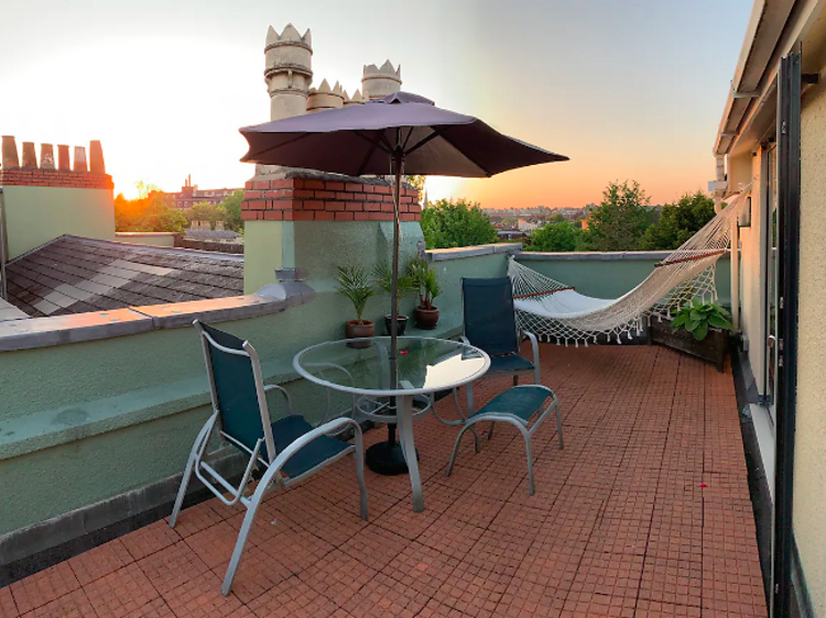 The rooftop penthouse with city views in Clifton