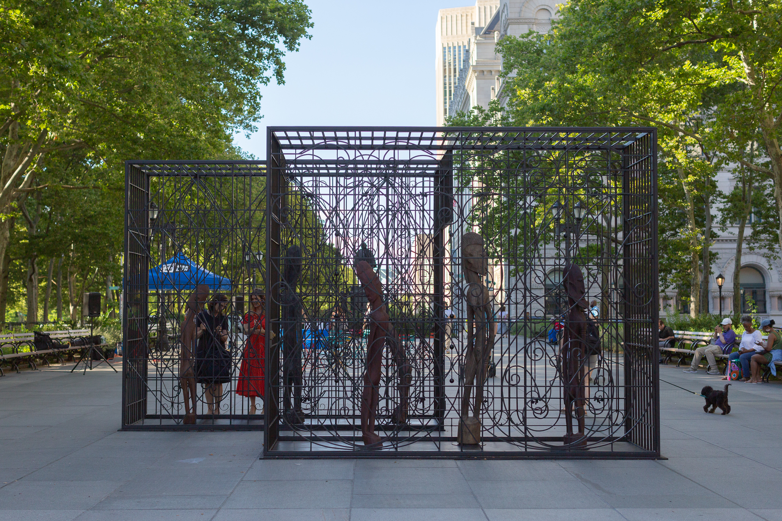 This giant new public art piece in Brooklyn explores the concept of systemic racism