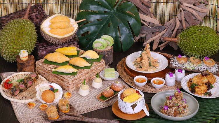 malaysian durian buffet at hotel icon