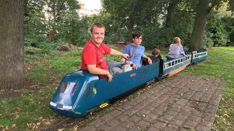 Ride an adorable mini railway