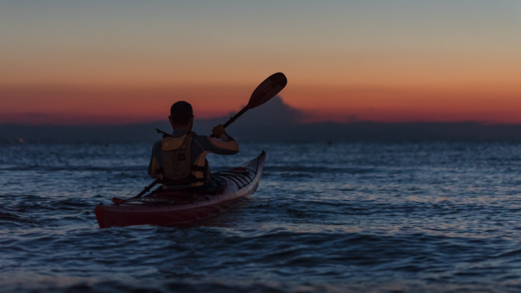 Nighttime kayaking