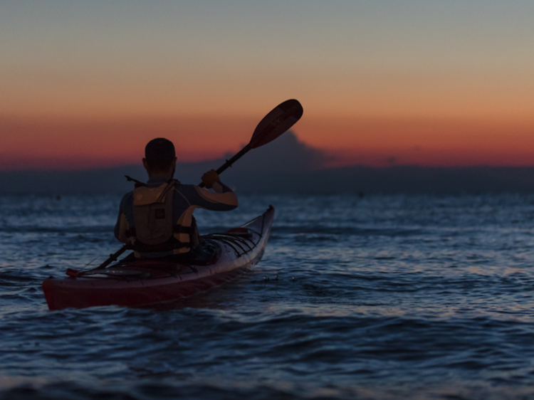 Nighttime kayaking