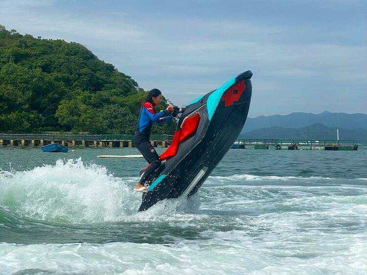 Jet-skiing