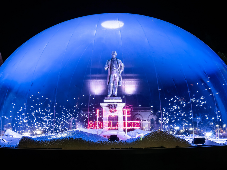 All the light installations you can wander between in the city