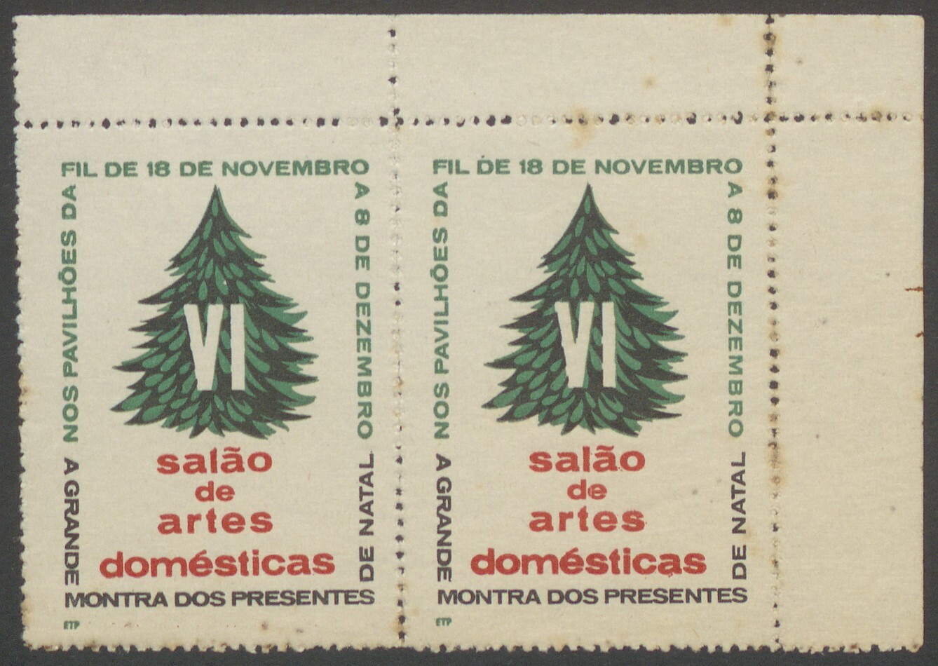 Selos para o Jornal „O Século” Promoção do VI Salão das Artes Decorativas