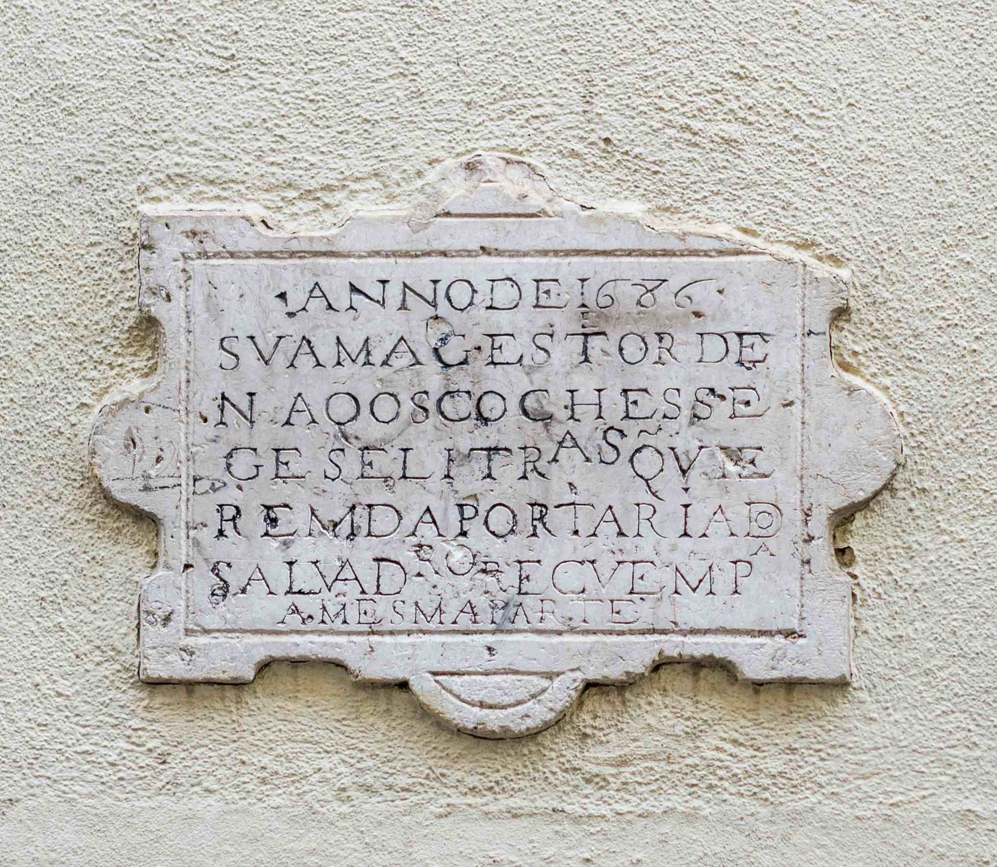 Placa de trânsito da Rua do Salvador