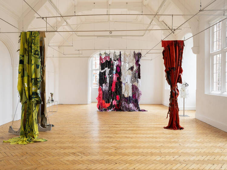 See clothes repurposed into sculpture at anti-fast fashion exhibition ‘Soft Acid’