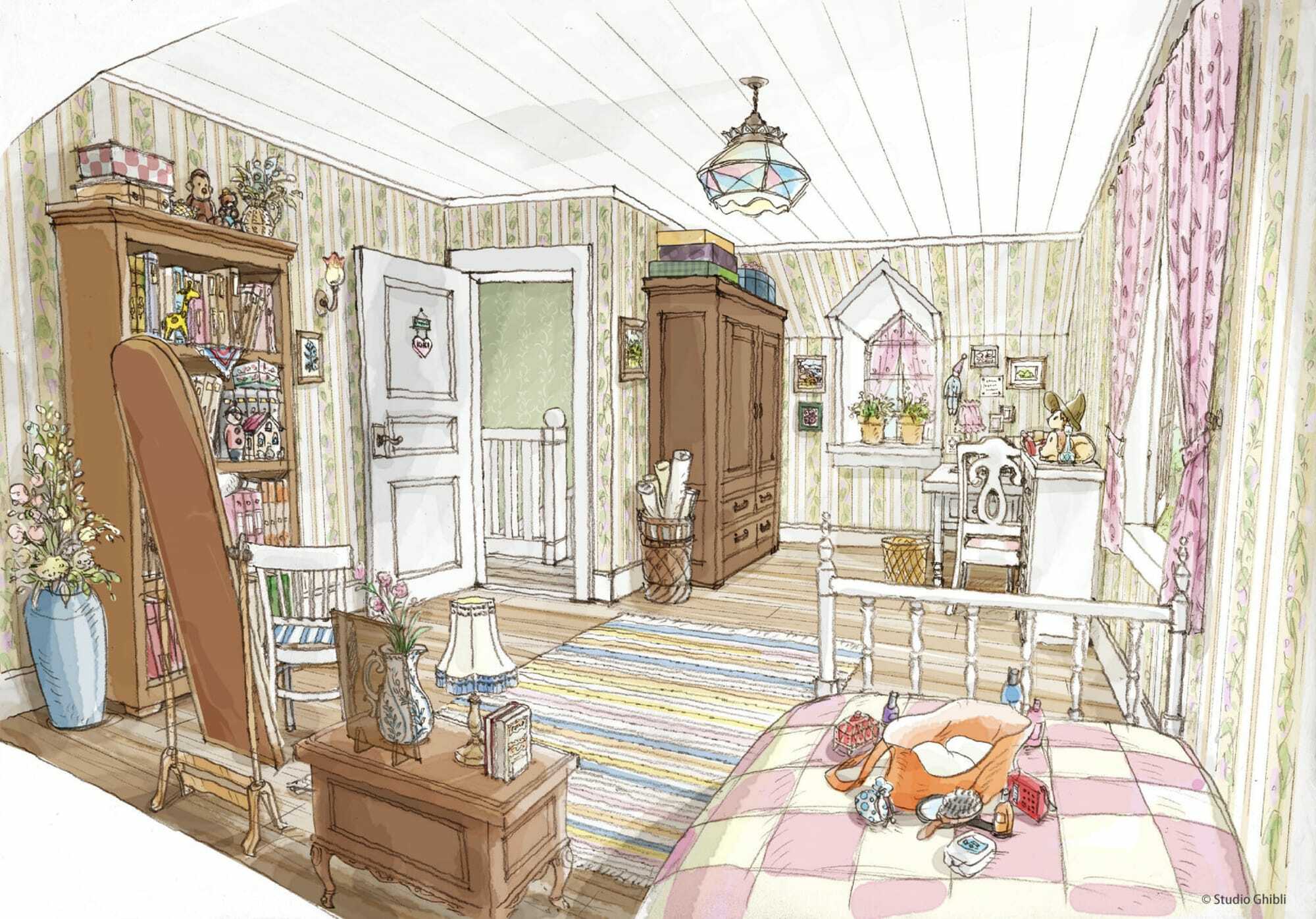 house drawn by ghibli studio - Playground