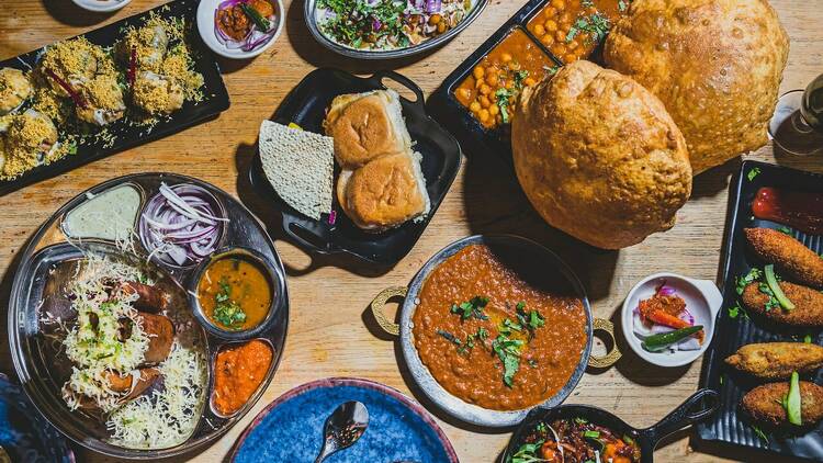 A table of Indian food
