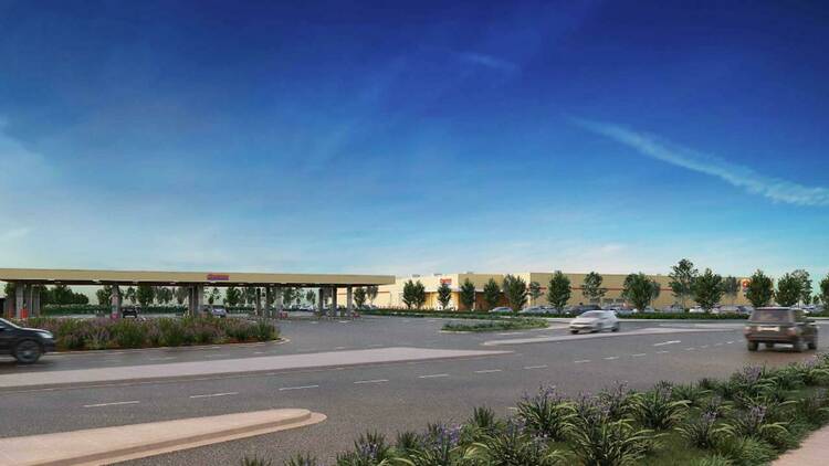 A render of a new Costco that's landing in Melbourne's western suburbs. 