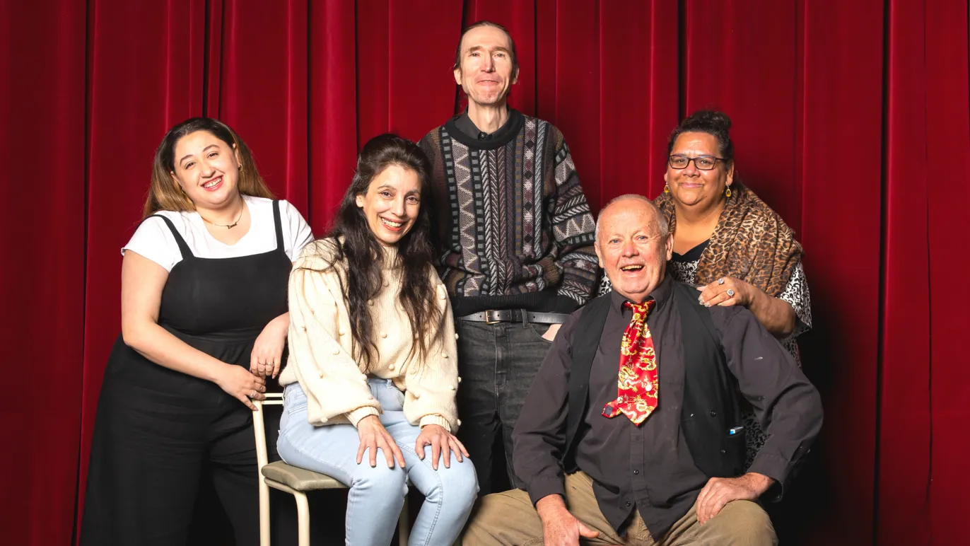 The cast of Dust by Milk Crate Theatre