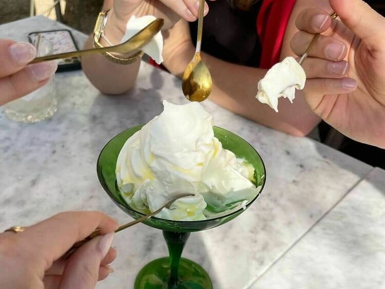 Fior di latte soft serve at Di Stasio Pizzeria, $13