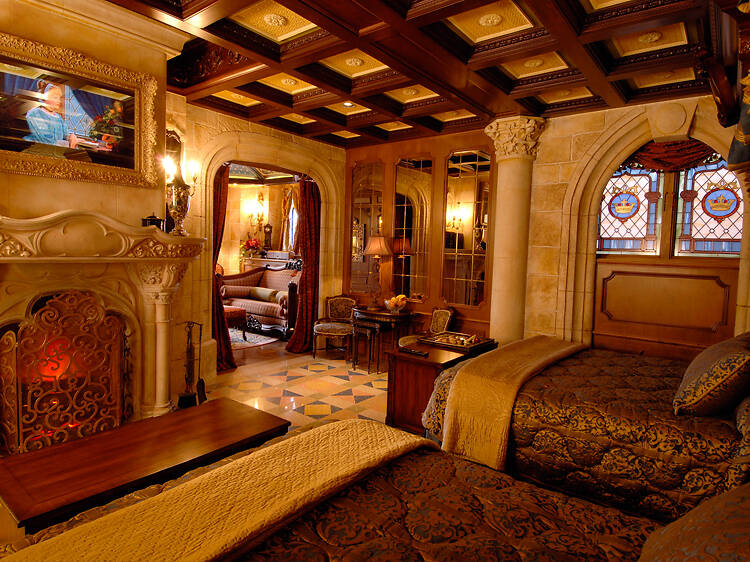 Hotel room inside Cinderella's Castle at Disney World | Orlando, FL