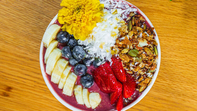 Acai bowl at Plants & Bowls