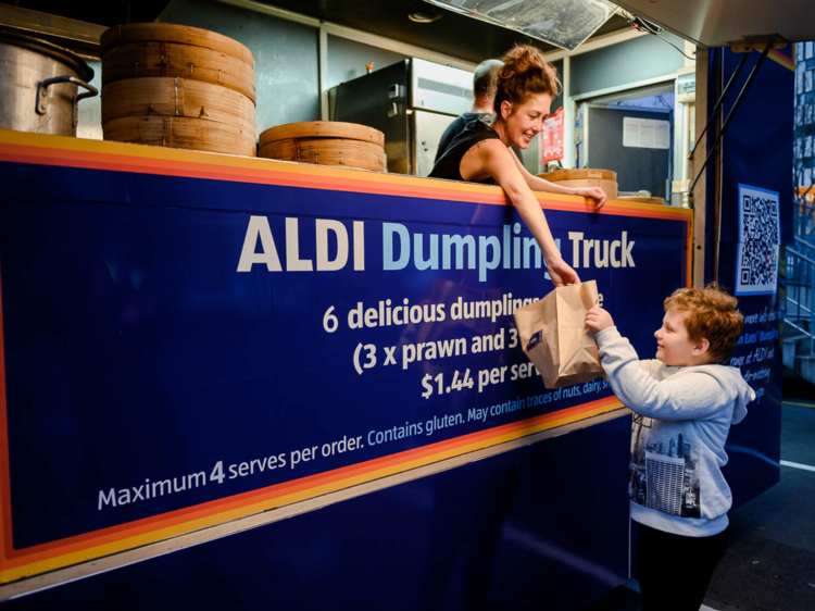 Aldi's Pop-Up Dumpling Truck