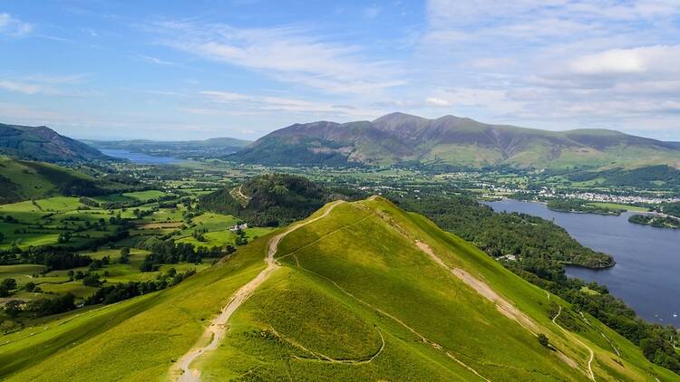 Hiking trail in the Lake District