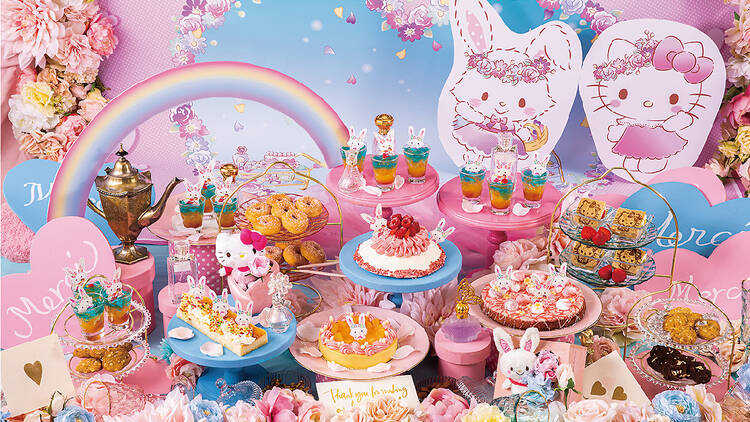 Keio Plaza Hotel Tama Hello Kitty and Wish Me Mell dinner and dessert buffet