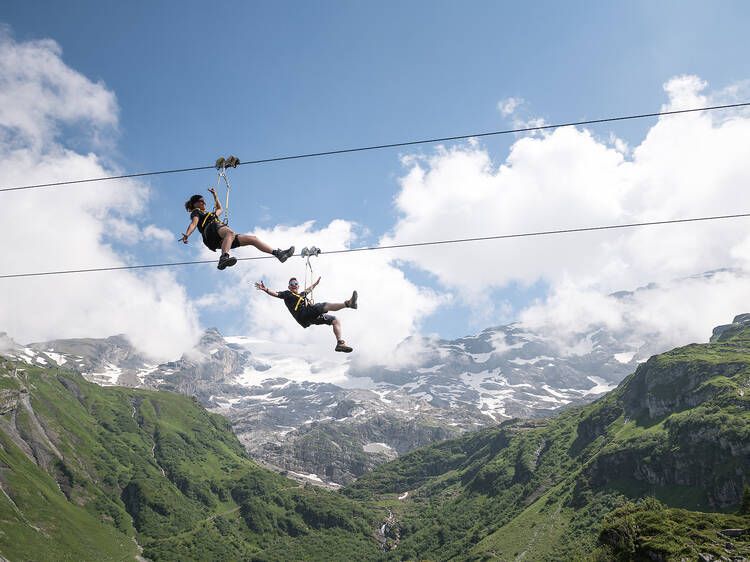 4. Dare to zoom down a zipline