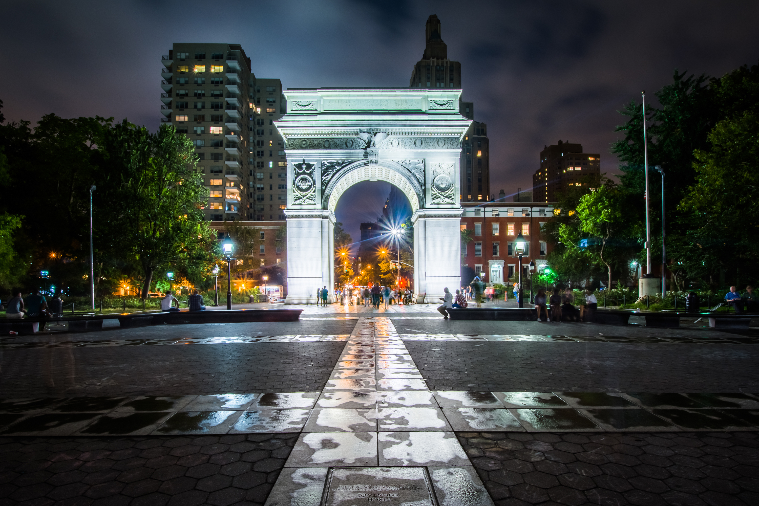 A historic tombstone is now on display at Washington Square Park