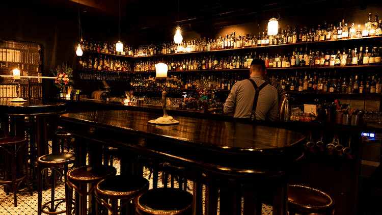 The bar at Eau de Vie