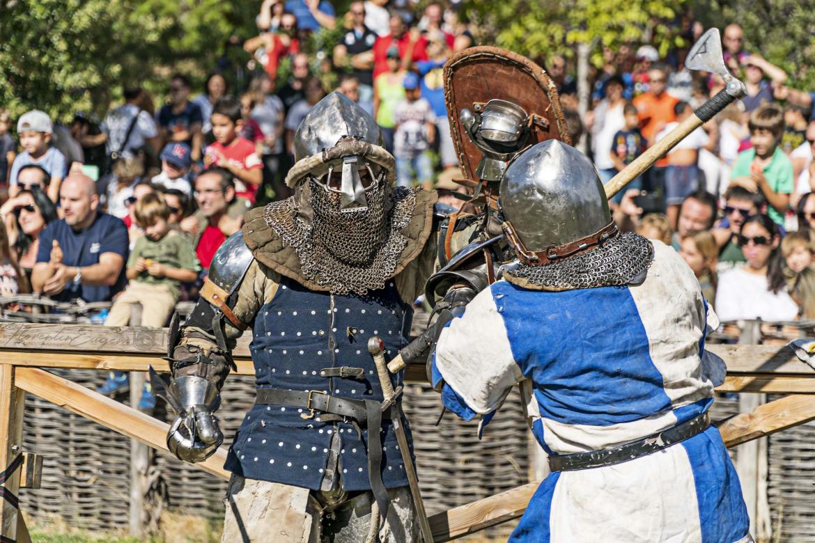 Combate medieval castillo Manzanares el Real