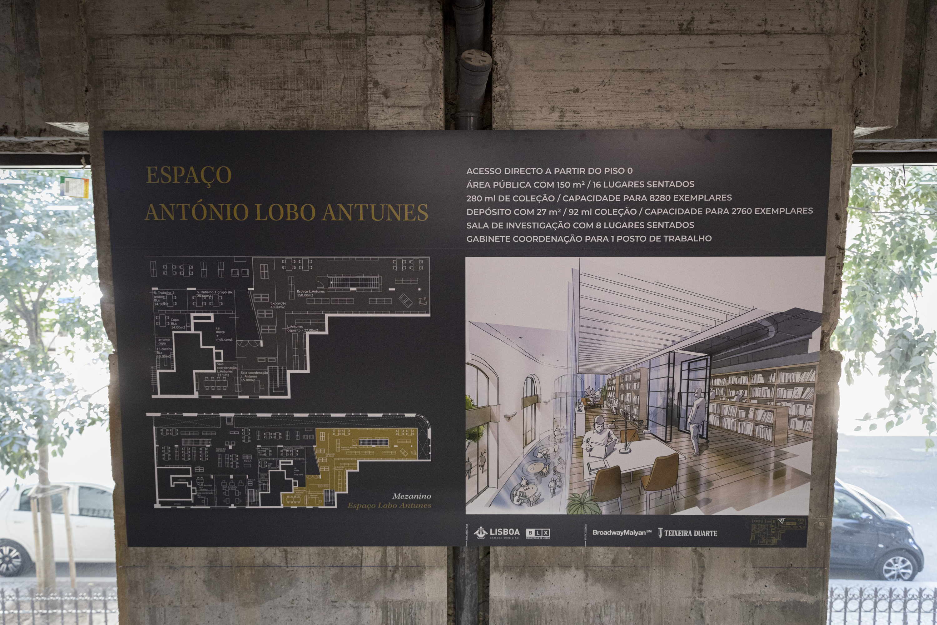 Apresentação do projecto para a Biblioteca António Lobo Antunes