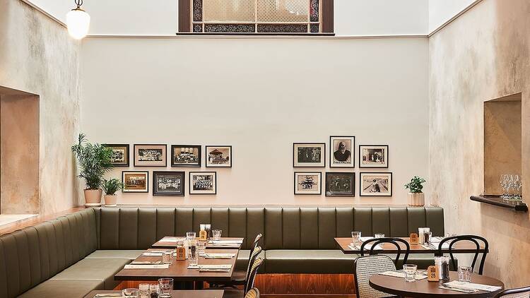 The bistro interior at the Portarlington Grand Hotel