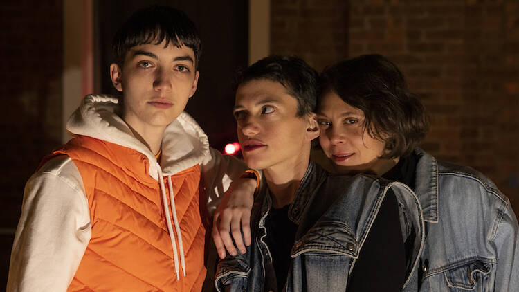 Kedian Keohan, Julia Jarcho and Jennifer Seastone in Marie It's Time , Photo by Maria Baranova Kedian Keohan, Julia Jarcho and Jennifer Seastone in Marie It's Time