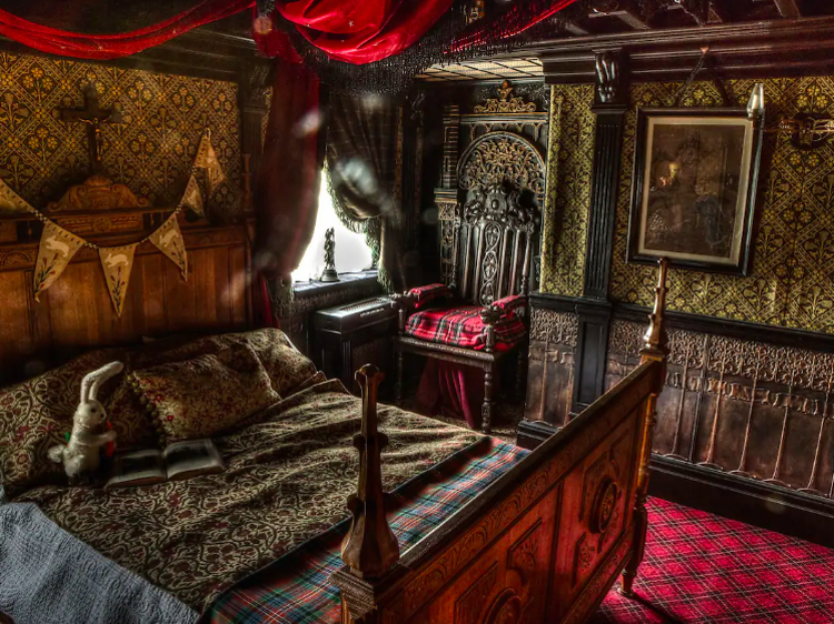 An Edwardian bed chamber in a haunted house in Great Dunmow, Essex