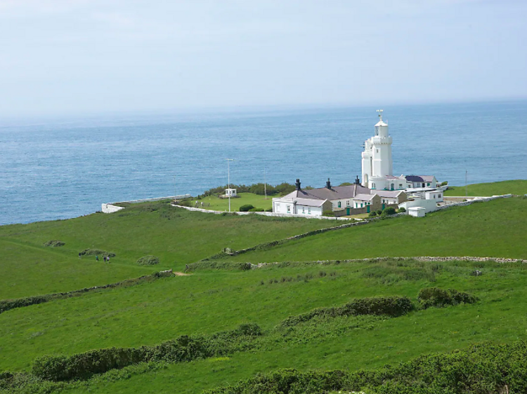 A remote lighthouse full of ghosts in Isle of Wight, Hampshire