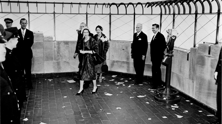 Queen Elizabeth II at the Empire State Building