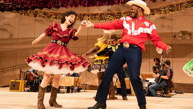  Barbara Walsh and Patrick Clanton in the national tour of Rodgers & Hammerstein's “OKLAHOMA!”