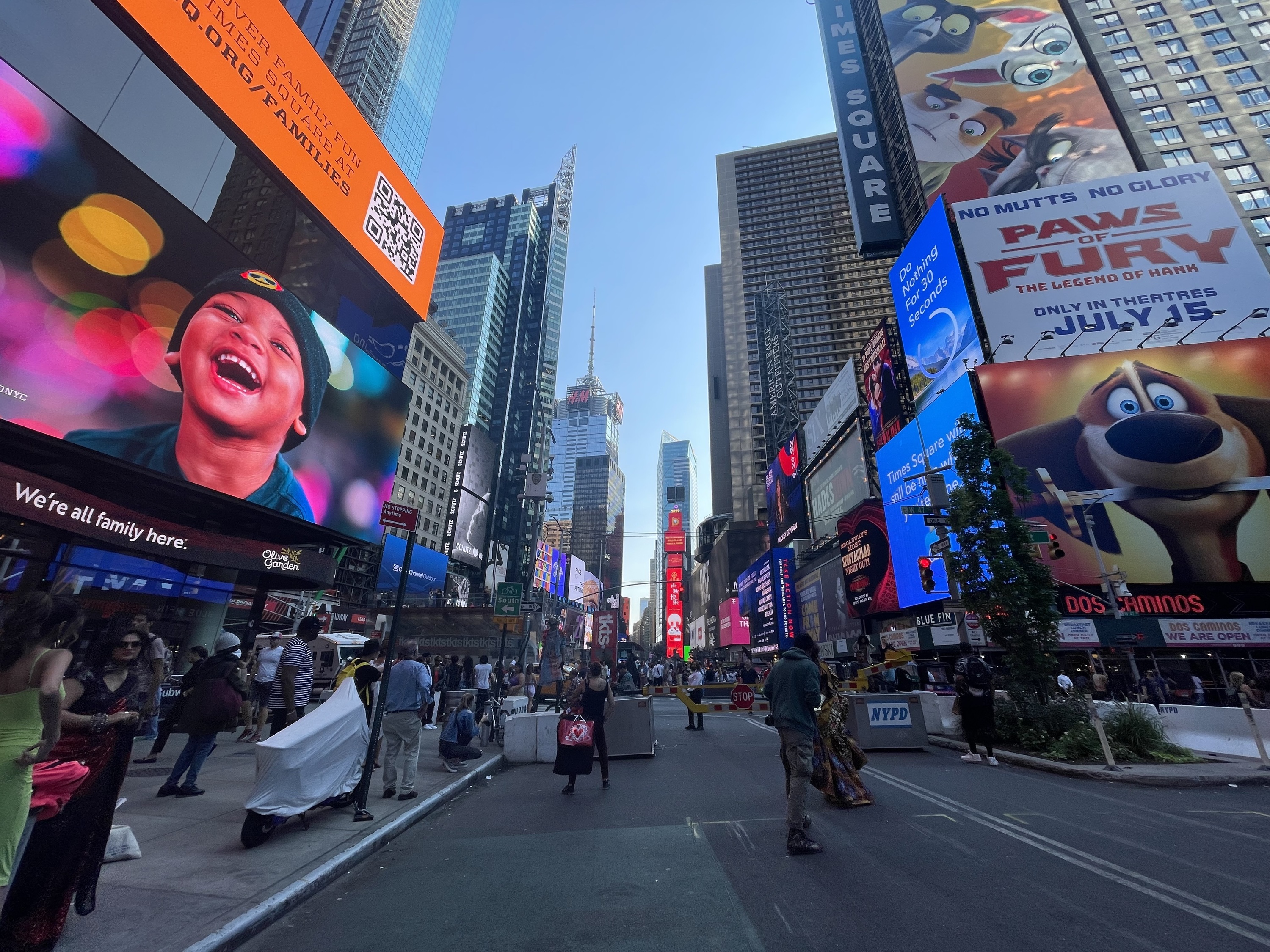 A view of Times Square.