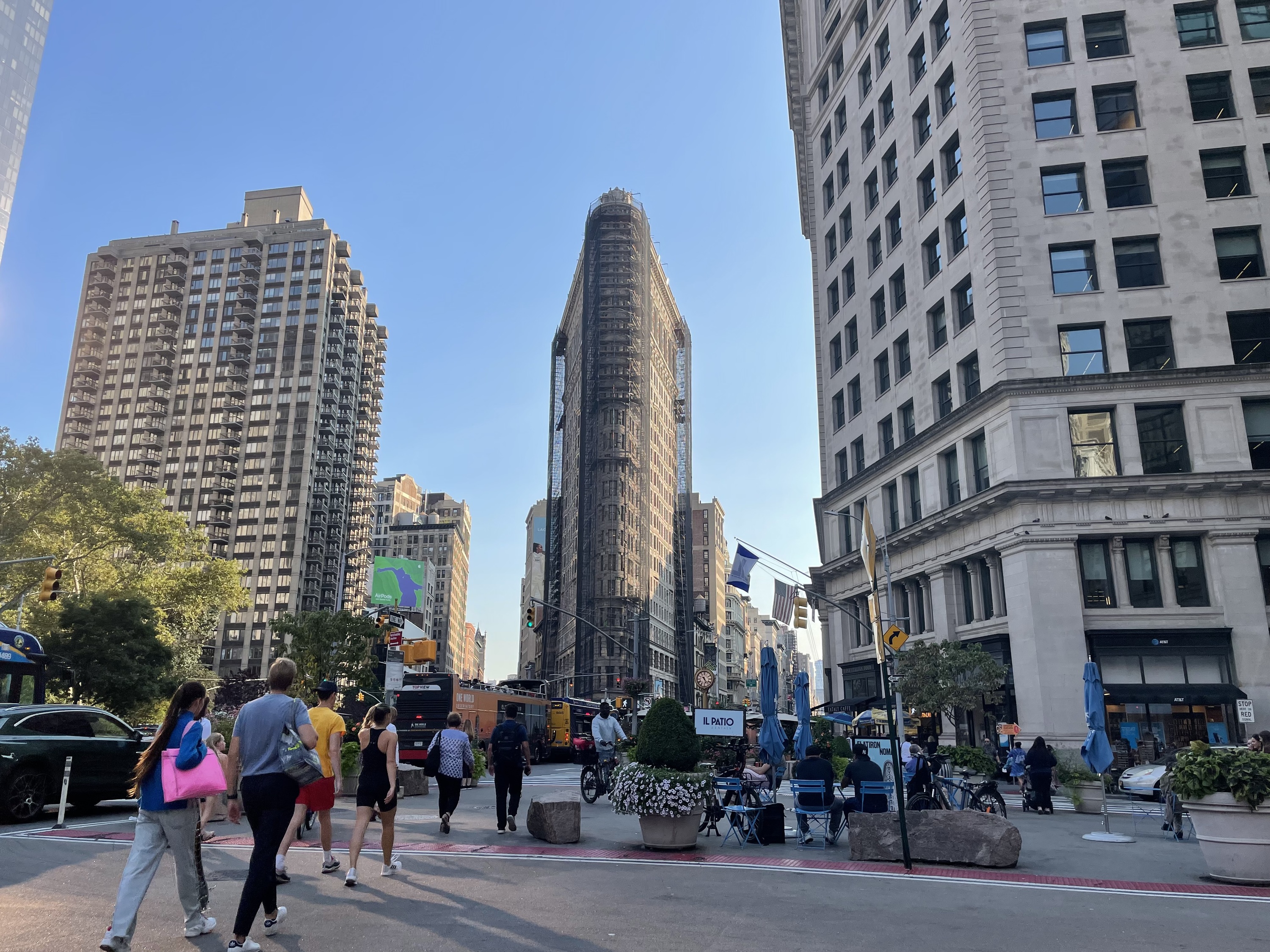 A view of the Flatiron Building.