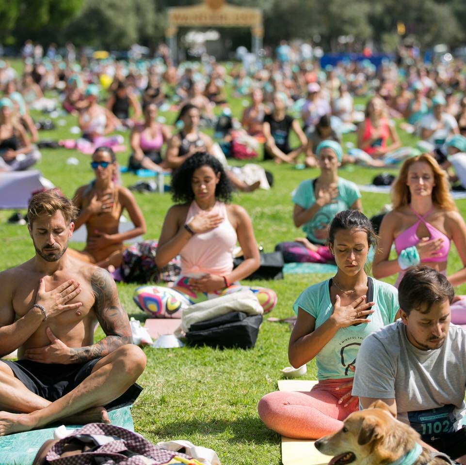 Visão  Wanderlust: Praticar yoga e meditar no jardim da Torre de Belém - ou  em casa