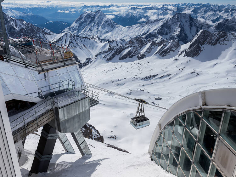 Take the cable car up the Zugspitze