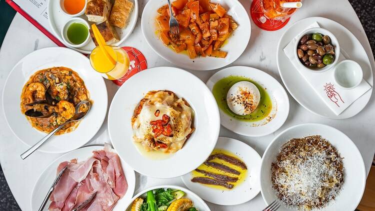 An array of delicious Italian dishes 