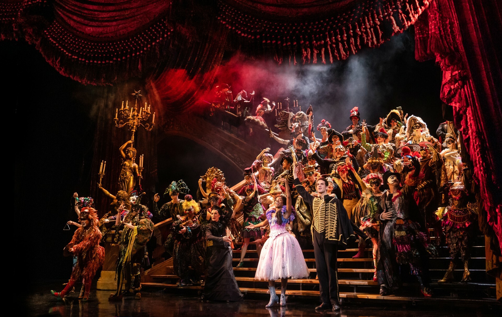 Actors portraying the Phantom of the Opera show.