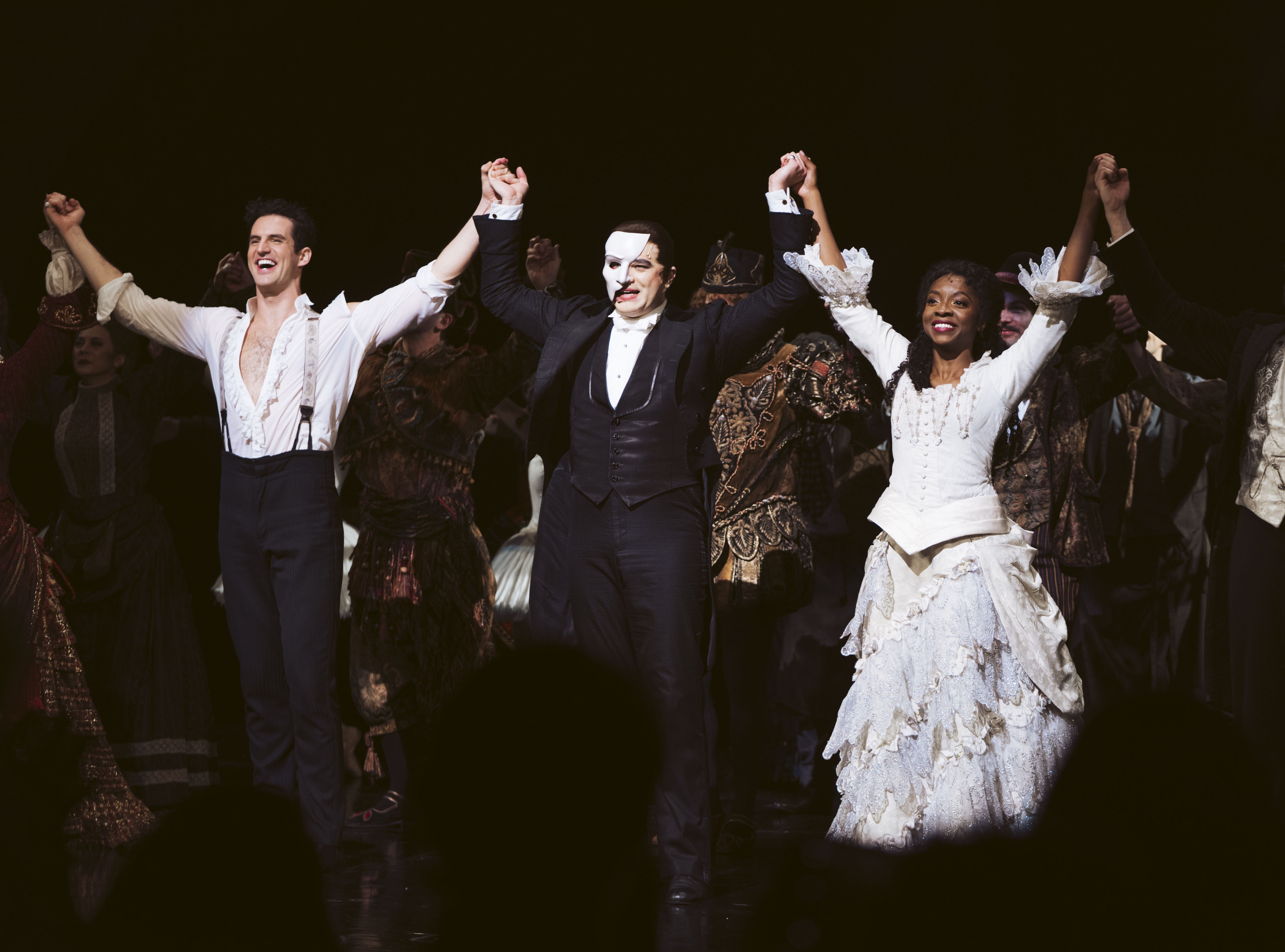 Actors portraying the Phantom of the Opera show.