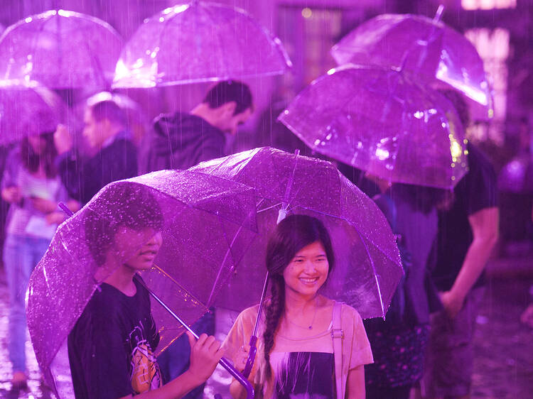 En octobre, une installation va faire tomber une pluie violette en plein Paris ! En octobre, une installation va faire tomber une pluie violette en plein Paris !