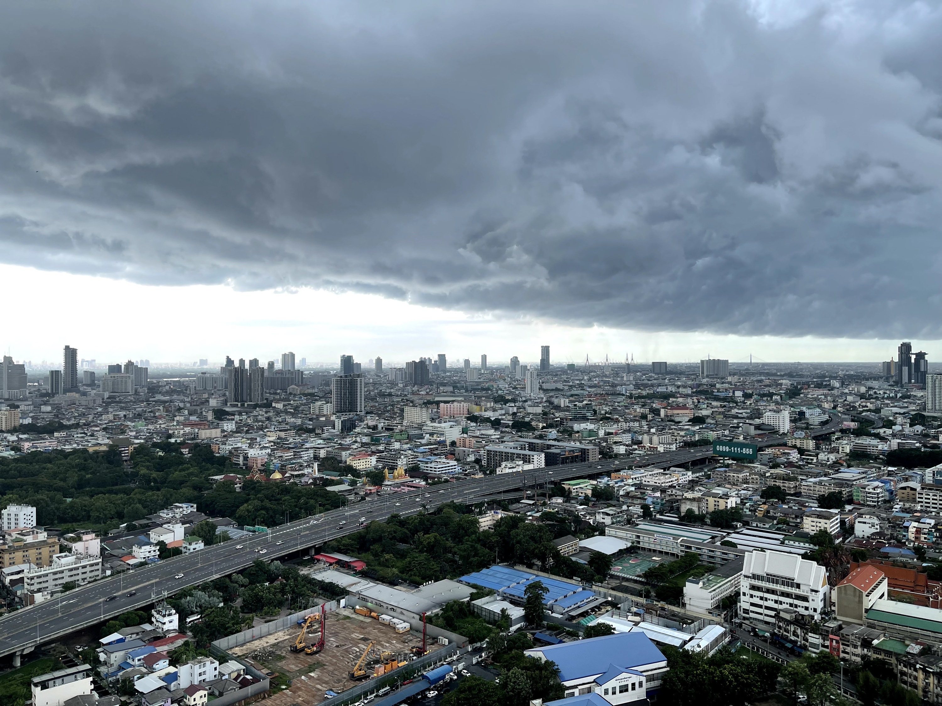 Heavy rain in Bangkok