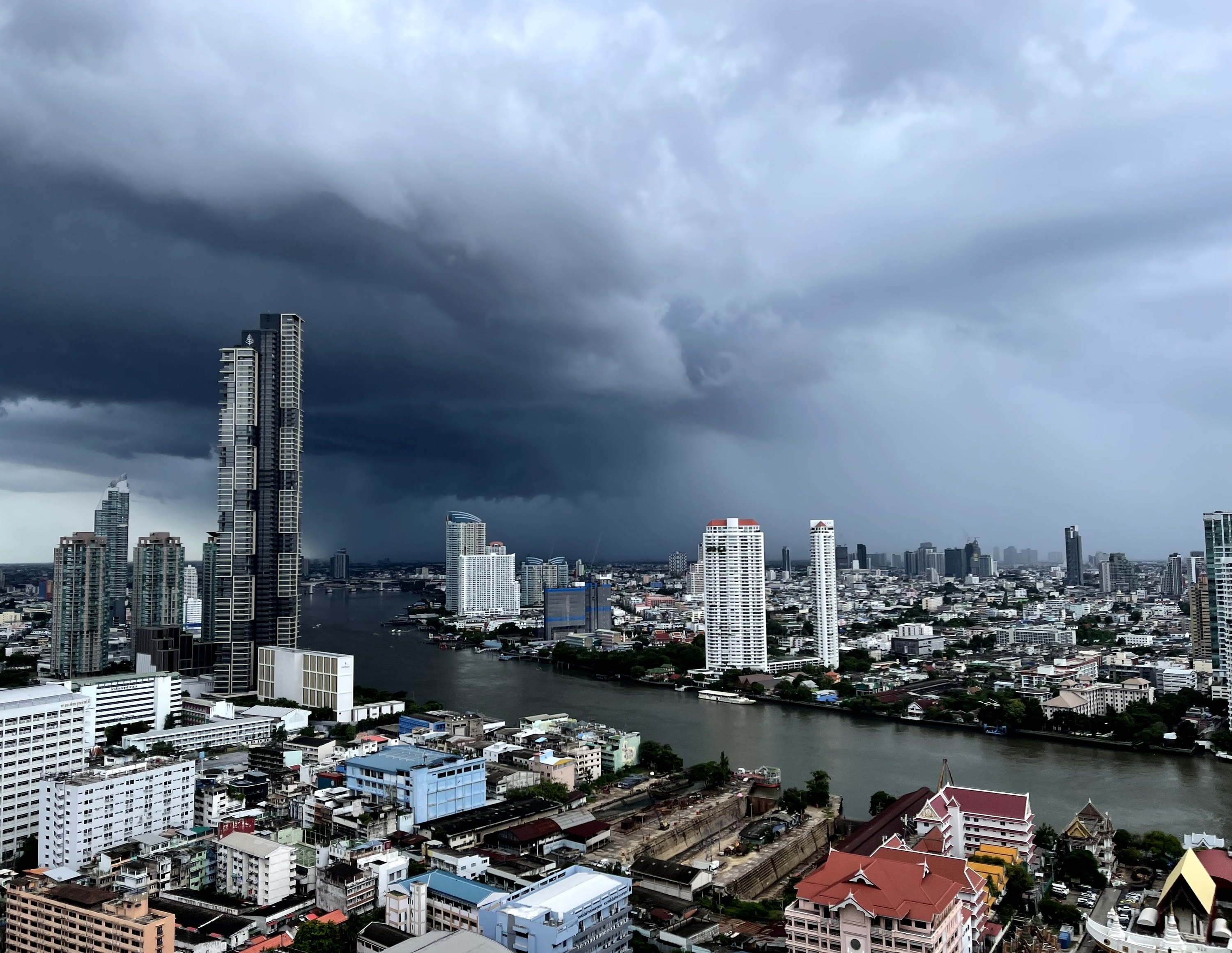 Heavy rain in Bangkok