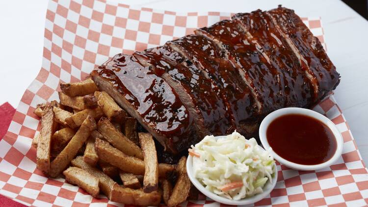 A slab of ribs.